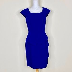 Calvin Klein Blue Sheath Career Dress Pencil Skirt